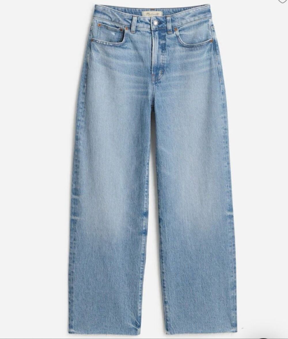 Madewell the perfect vintage wide leg crop Jean size 28 - Picture 9 of 10